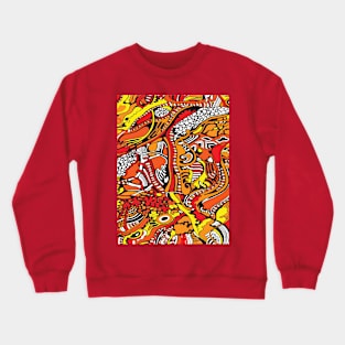 autumn tree pattern Crewneck Sweatshirt